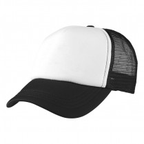 Black / White Big Size (61-65cm) Trucker Cap (Deep Crown)