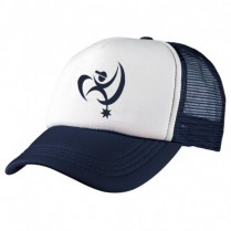 Big Size (60-65cm) Navy / White Trucker Cap - Branded with BAH Logo