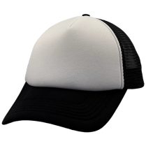 Black/White Super Sized (63-67cm) Trucker Cap