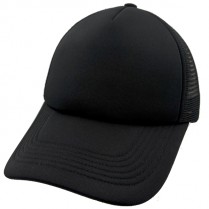 Black Super Duper Sized (66-70cm) Trucker Cap (Deep Crown)