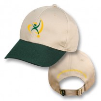 Big Size Khaki / Green Baseball Cap (Branded) (Standard Crown)