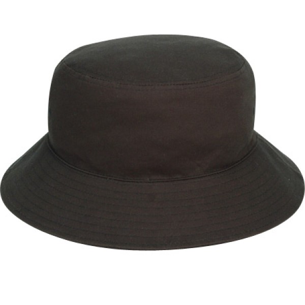 Big Size Black Bucket Hat (Plain)