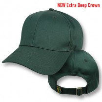Big Size (2-3XL) Green Baseball Cap (Plain - Deep Crown)