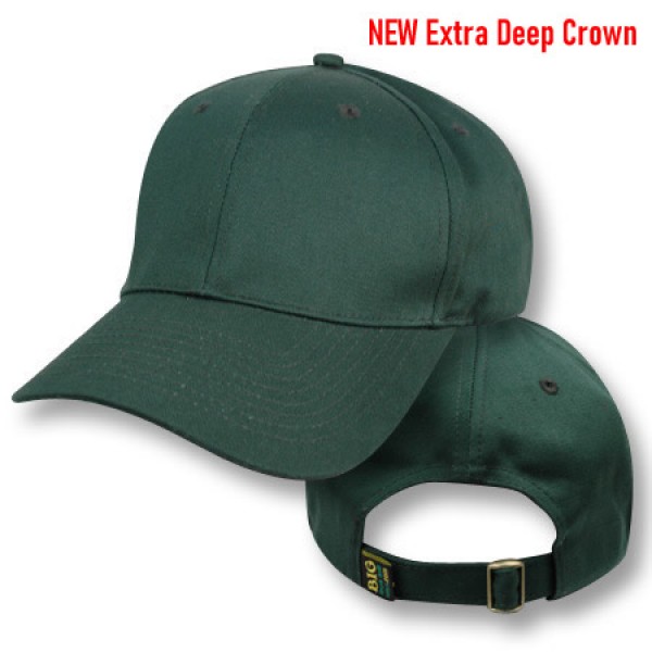 Big Size (2-3XL) Green Baseball Cap (Plain - Deep Crown)