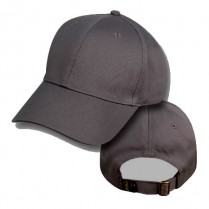 Big Size Charcoal Grey Baseball Cap (Plain) (Deep Crown)