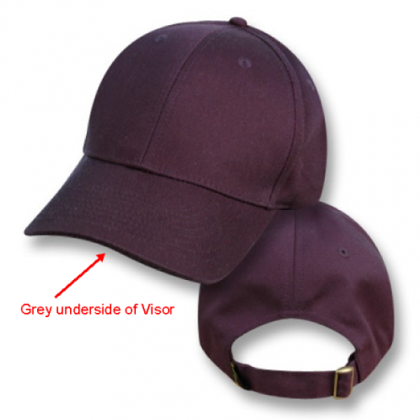 Big Size (XL-2XL) Navy / Grey (Under Visor) Baseball Cap (Plain - Standard Crown)