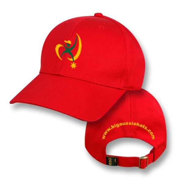 Big Size (XL-2XL) Red Baseball Cap (Branded - Standard Crown)