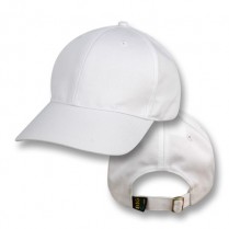 Big Size (59-63cm) White Baseball Cap (Standard Crown)